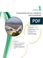 Componentes de Una Instalación Solar Fotovoltaica: Unidad