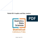 Matlab III: Graphics and Data Analysis