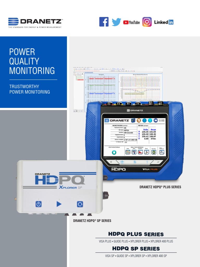Dranetz HDPQ Plus Brochure US v10 | PDF | Electricity | Computing
