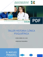 TALLER HISTORIA CLÍNICA PSIQUIÁTRICA