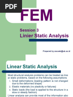 FEM3 Liniear Static Analysis