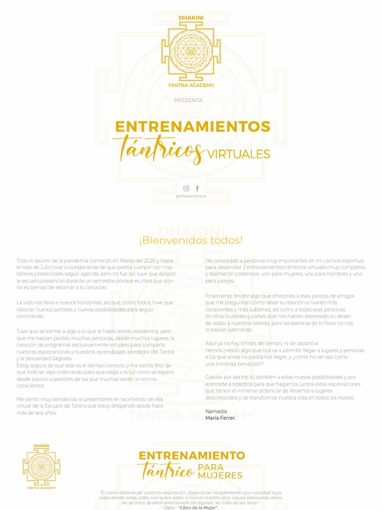 Entrenamientos Virtuales de Tantra | PDF | Tantra