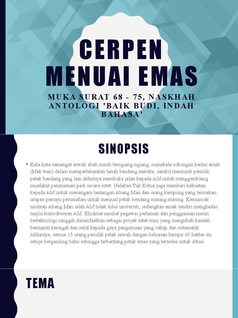 Cerpen Menuai Emas Pdf