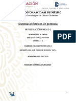 Investigacion Unidad 1. Sistemas Electricos de Potencia.