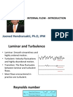 Jooned Hendrarsakti, PH.D, IPM: Internal Flow - Introduction