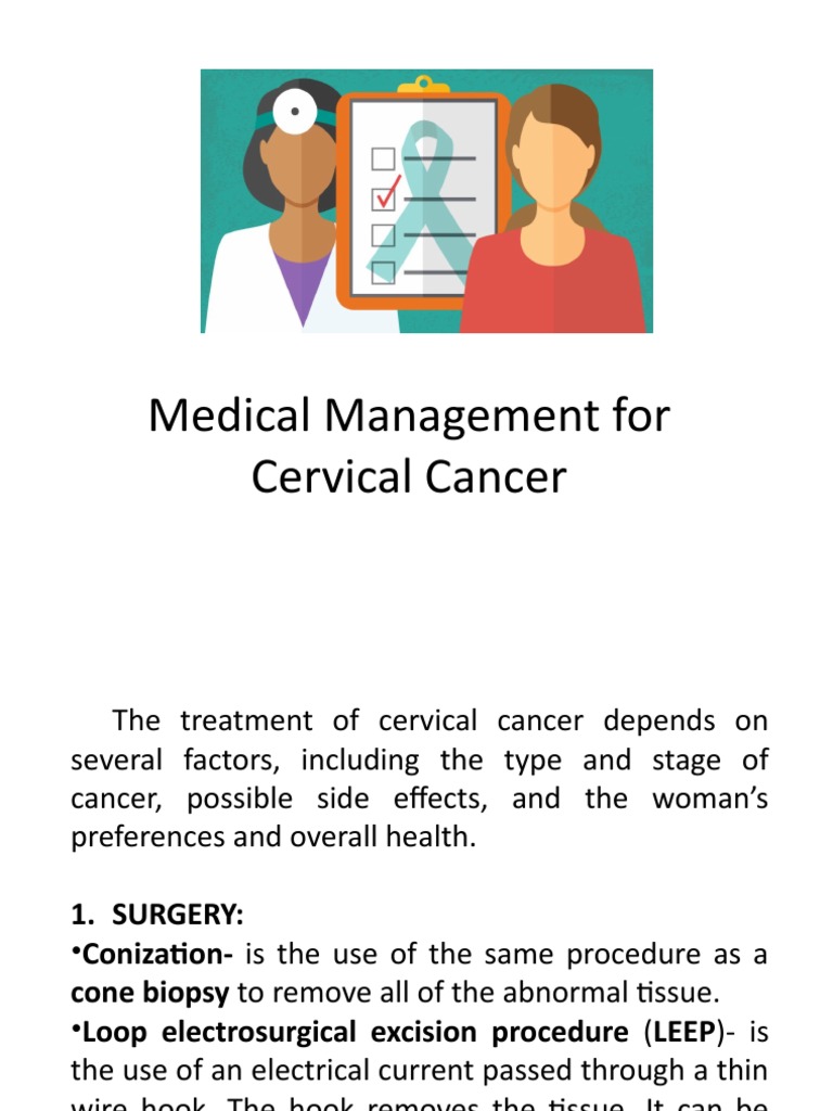Nursing Management of Cervical Cancer | PDF