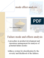 Failure Mode Effect Analysis: Dr. Ir. Muhammad Sabri