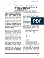 Analysis of Fuzzy Logic Based Frequency Controller For Wind Farms Augmented With Energy Storage System