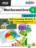 Mathematics: Self-Learning Module 2