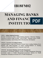 MB18FM02 Managing Banks and Financial Institutions