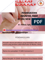 PENINGKATAN IMUNITAS ANAK DI ERA NEW NORMAL. DR - Aslinar, SpA, M.Biomed PDF