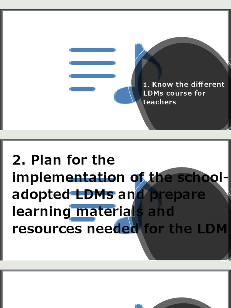 LDMs Course and Teacher Development Guide | PDF