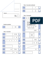 Time: 5 Seconds Continued: Key Stage 3 Mathematics 2007 Mental Mathematics Test C