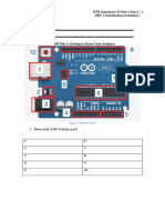 Student Name: Date:: STEM Unit 1: Getting To Know Your Arduino