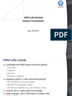 NWM Lora Module Solution Presentation: June, 12Th 2017