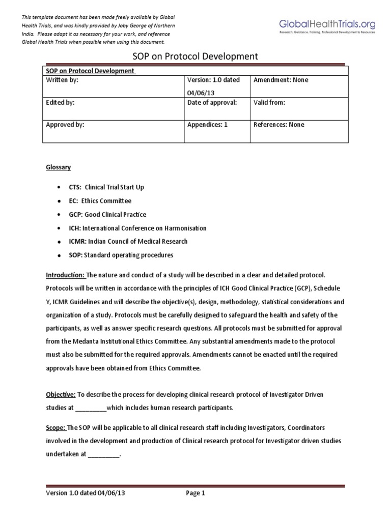 Clinical Protocol Development Guide | PDF | Institutional Review Board ...