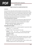 Numerical Methods For Engineers: Chapter One