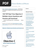 100 TOP Real Time Objective C Multiple Choice Questions and Answers PDF Download