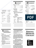 Personal Minimums Checklist PDF