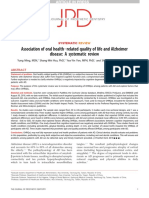 Association of Oral Healtherelated Quality of Life and Alzheimer Disease: A Systematic Review