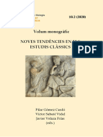 ANUARI DE FILOLOGÍA - Noves Tendències en Els Estudis Clàssics PDF