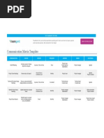 Communication Matrix Template by TeamGantt