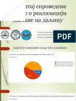 Извештај спроведене анкете о реализацији наставе на даљину