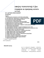 II Deo Internih Materijala - Uvod U Razvojnu Psihologiju PDF