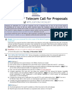 2020-2 CEF Telecom Call For Proposals: Application Checklist