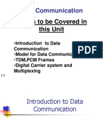 Unit-5 - 1 Introduction To Data Comm PDF