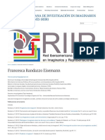 Francesca Randazzo Eisemann Red Iberoamericana de Investigación en Imaginarios y Representaciones (RIIR)