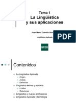 La Lingüística Aplicada: definición, ámbito y relación con la Lingüística Teórica