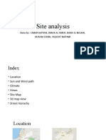 Site analysis