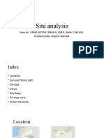 Site Analysis: Done By: Omar Kattan, Omar Al Amer, Dana El Najjar, Husam Zoubi, Yaqoot Nathmi