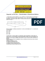 Segunda Lei de Ohm Resistividade