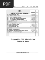 Iba-Mcq-Math-Solution-2017-2019-Up by Mehedi