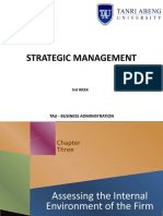 3rd Week - Strategic Management