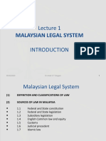 Malaysian Legal System Lecture