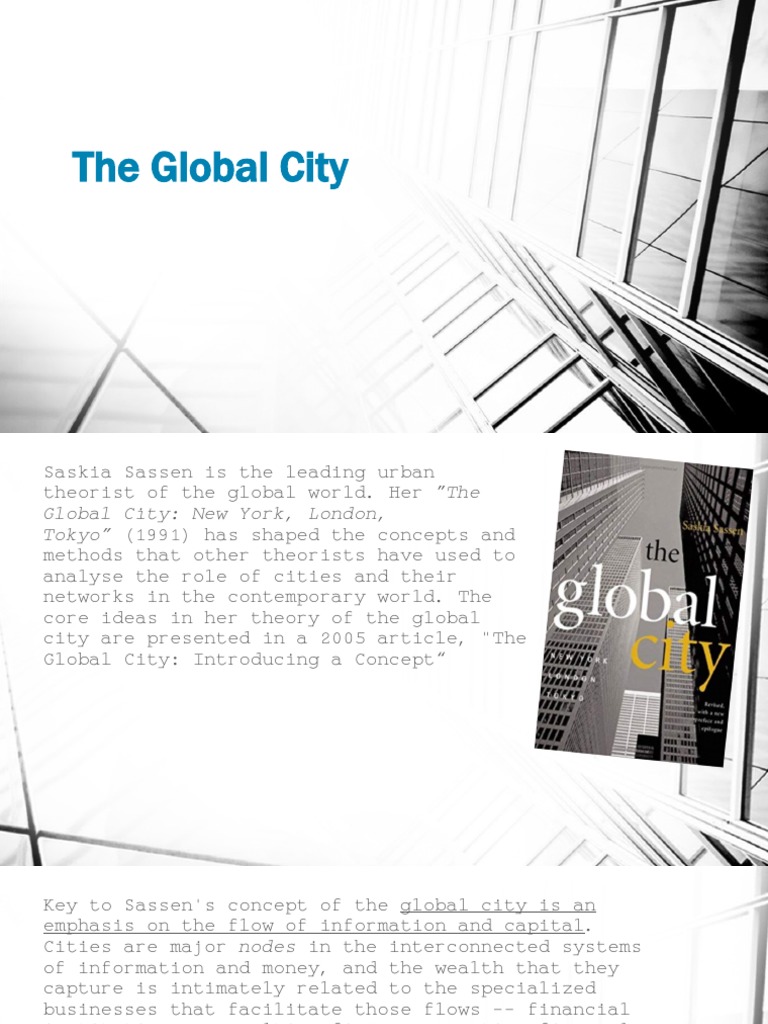 Sassen's Global City Theory Explained | PDF
