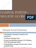 Dampak Positif-Negatif Globalisasi