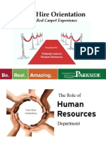 New Hire Orientation: The Red Carpet Experience
