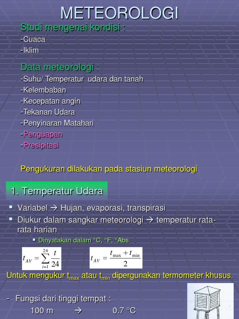 Meteorologi (Hujan Dan Klimatologi) PDF | PDF | Teknologi & Rekayasa