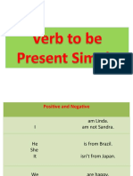 Verb To Be Present Simple - 97692