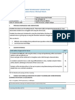 Lesson Plan Wood Technology 1st Year 5th Class