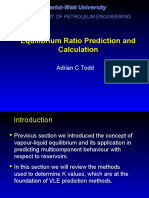 Equilibrium Ratio Prediction and Calculation