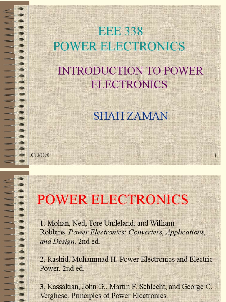 Introduction To Power Electronics PDF Power Electronics Rectifier