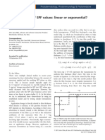 Dose-Response of SPF Values Linear or Exponential