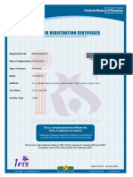 TaxPayer Registration Certificate PDF