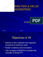 Value Analysis & Value Engineering: DR - Sanjay Rajurkar