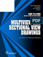 Multiview and Sectional View Drawings